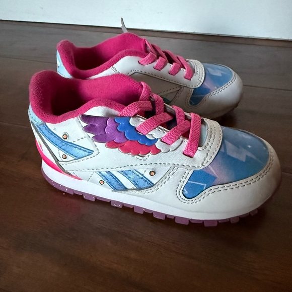 Reebok My Little Pony Zip Storm Light up/Flash Pink and Blue Sneakers-Size 7 - Picture 8 of 15